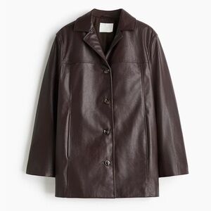 H&M Dark Brown Leather Jacket